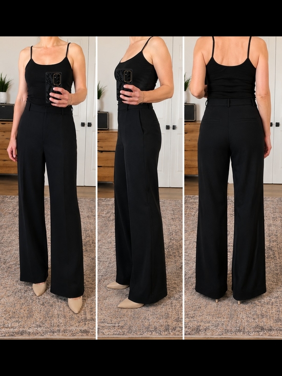 Aritzia Pants - NWT Babaton (Aritzia) Black High-Rise Wide-Leg Trousers